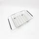 Expandable 304 Stainless Steel Over Sink Dish Drainer Counter Dish Drainer Drying Rack Basket Wire Kitchen Organizer Basket