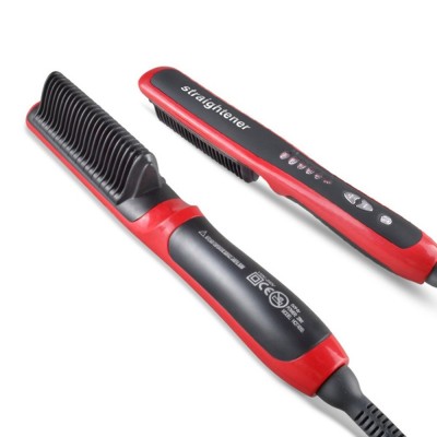 Hair straightener brush ceramic hair dryer brush straightener hair brushes manufacturers