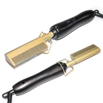 2020 New hair straight comb hair straight brush pressing hot comb with factory low price